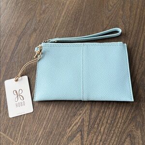Light Blue, Leather Wristlet, HOBO Small Vida, STARLIGHT BLUE ORO, NWT